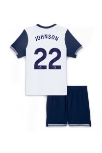 Fotbalové Dres Tottenham Hotspur Brennan Johnson #22 Dětské Domácí Oblečení 2024-25 Krátký Rukáv (+ trenýrky)